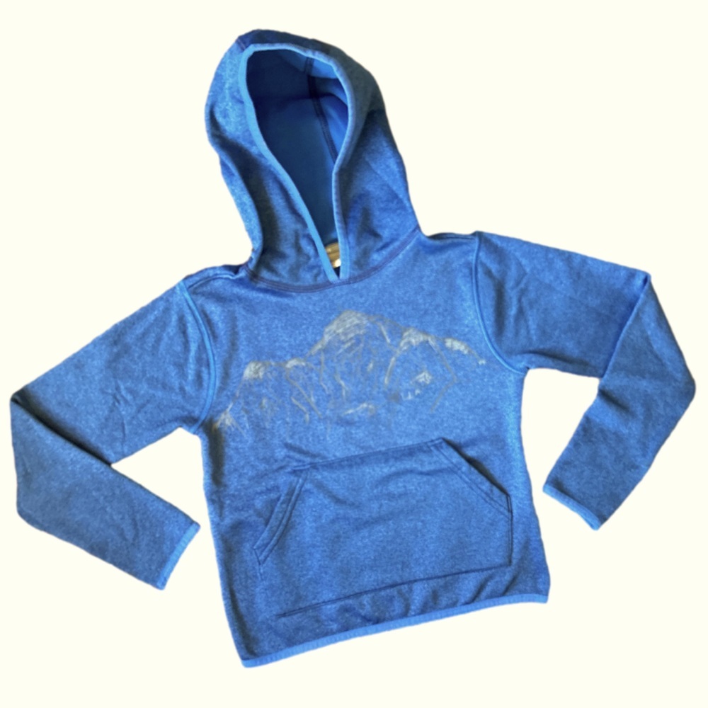 L.L. Bean Mountain Graphic Blue Kids Hoodie ☀️